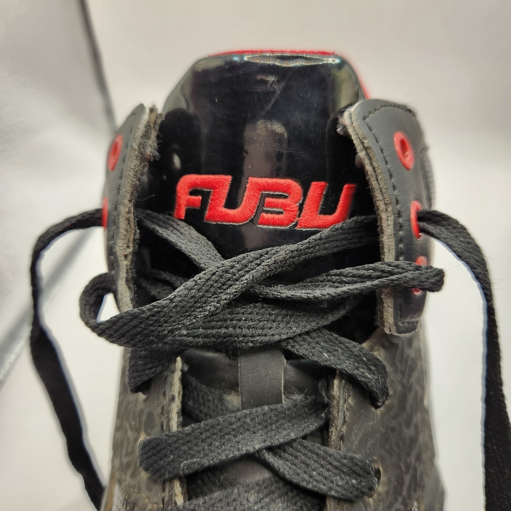Men's FUBU Black & Red MNFB2400011Athletic Hi Top Size 10.5 - Picture 8 of 10